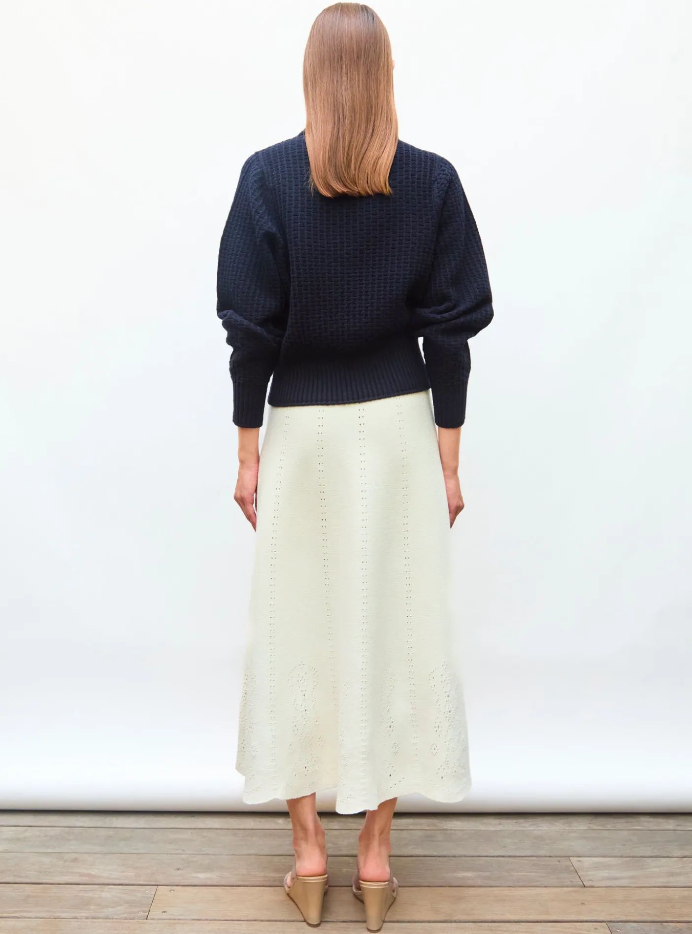 pull fin maille gaufrée
