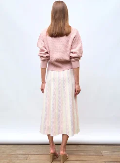 pull fin maille gaufrée