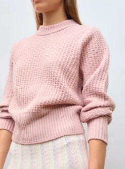 pull fin maille gaufrée