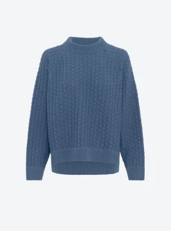 pull loose maille entrelacée