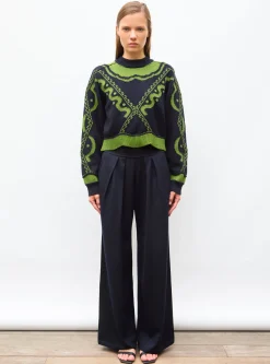 pull maille jacquard