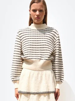 pull maille manches blousantes
