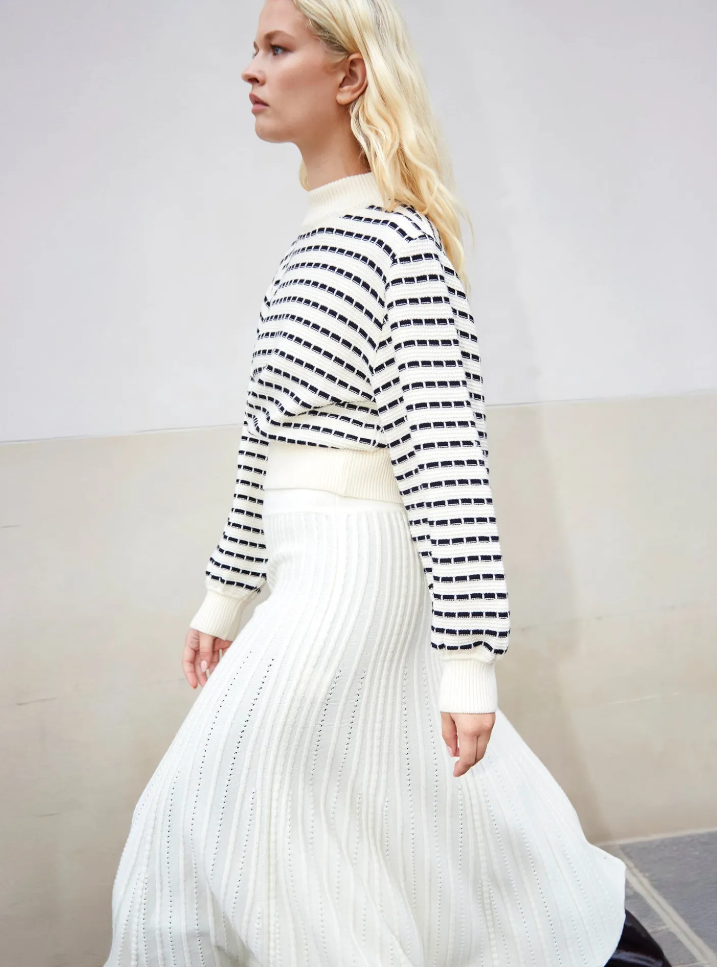 pull maille manches blousantes