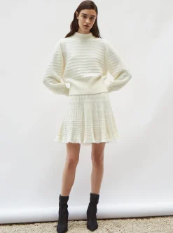 pull maille manches blousantes
