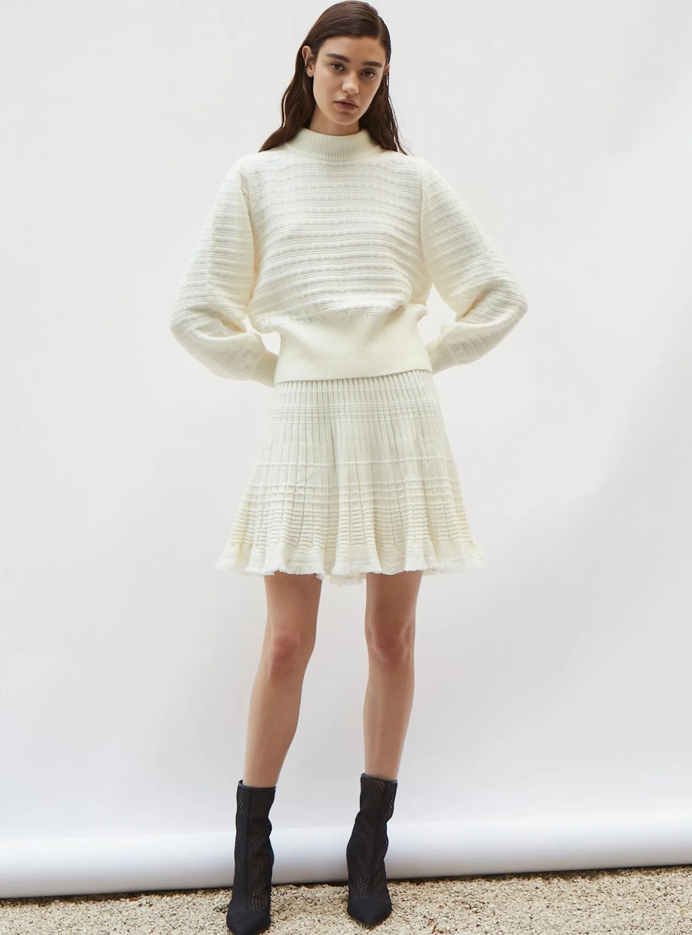 pull maille manches blousantes