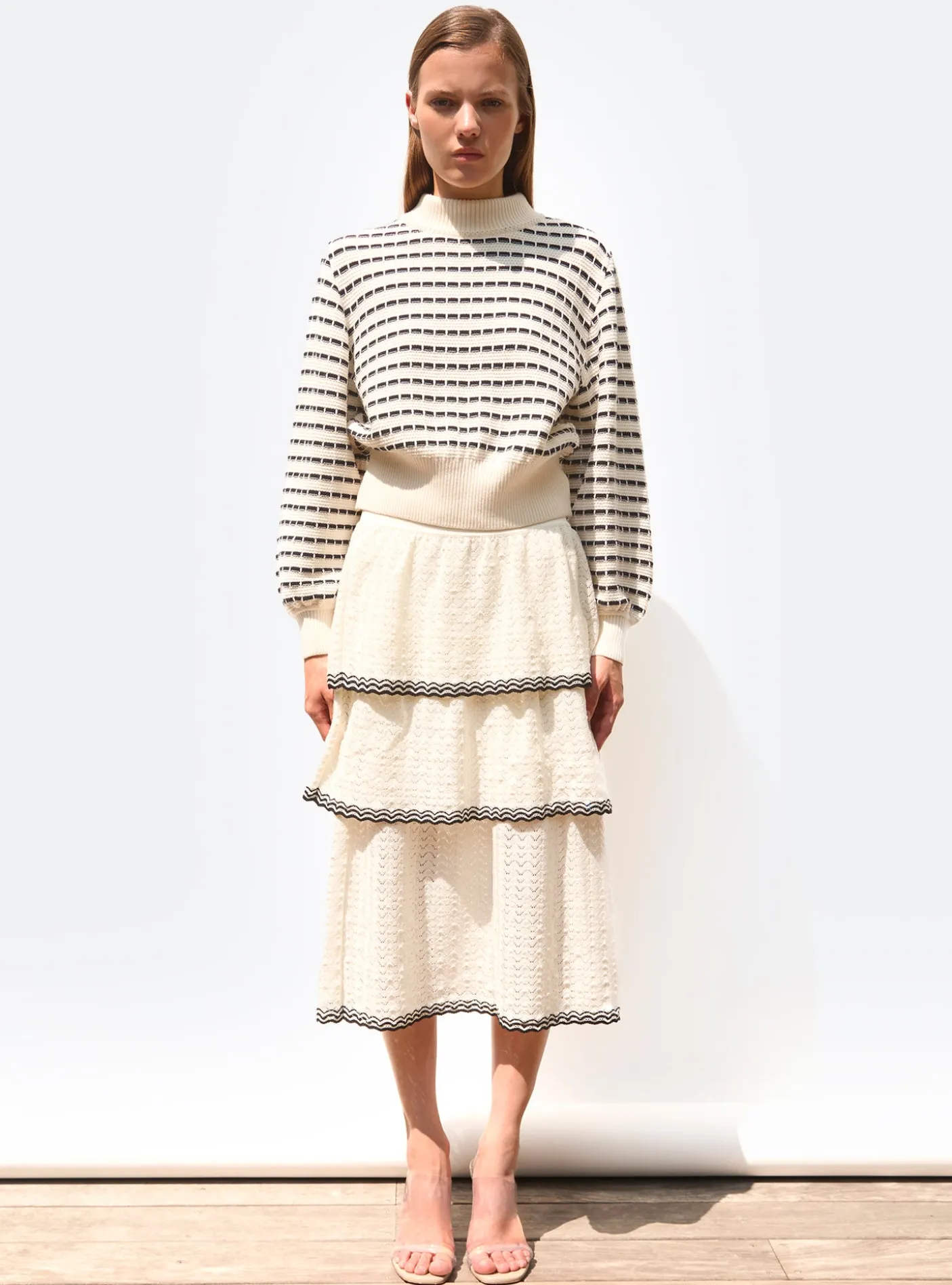pull maille manches blousantes