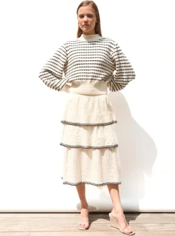 pull maille manches blousantes