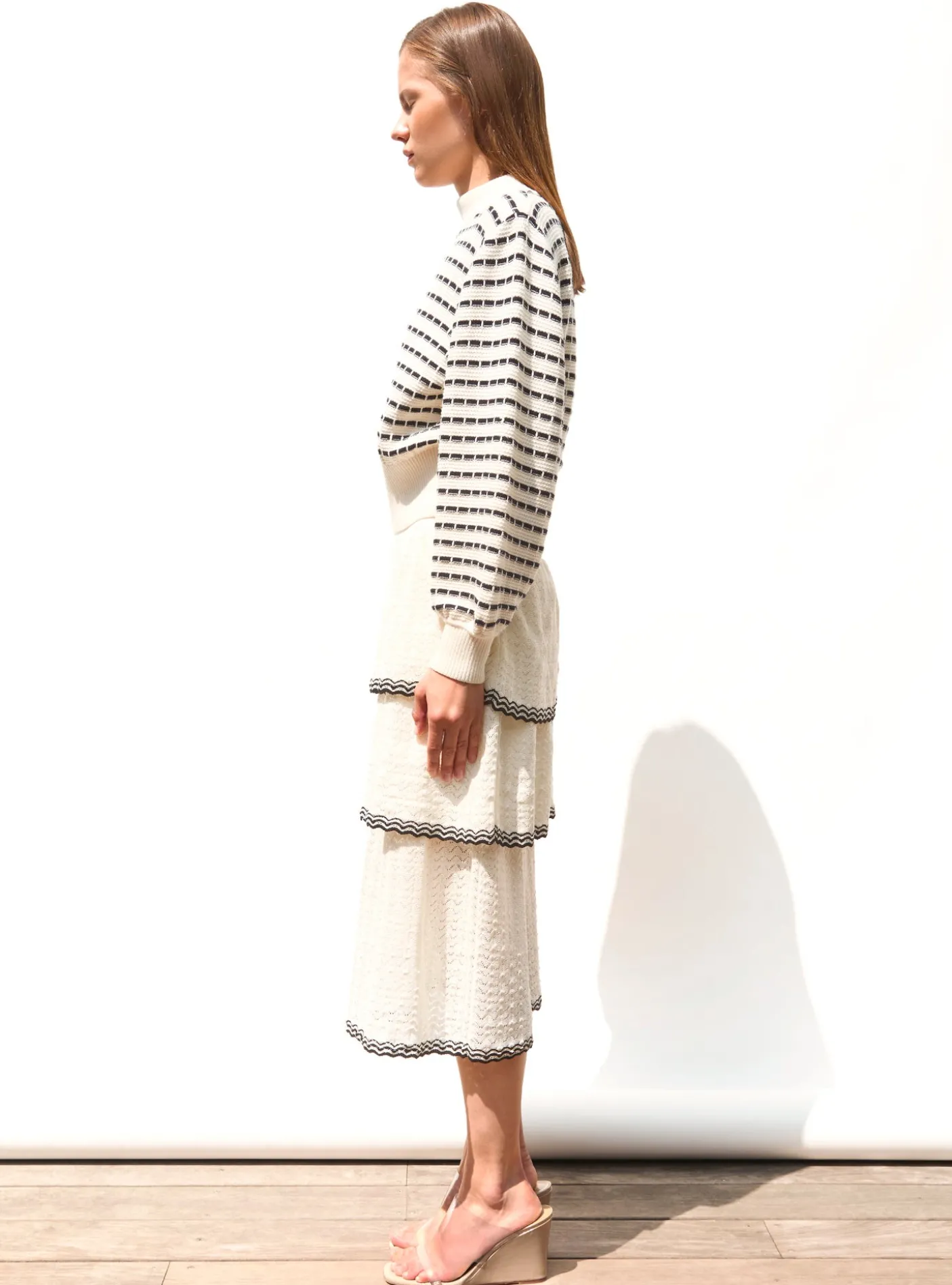pull maille manches blousantes