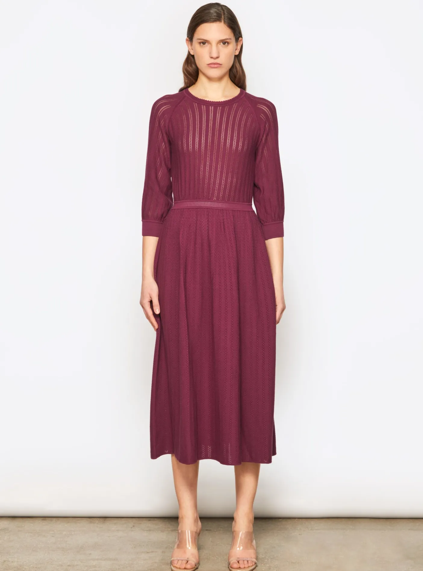 robe légère maille pointelle