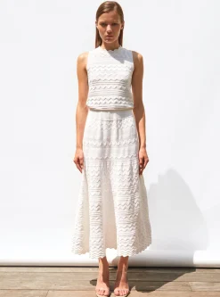 robe longue maille croquet