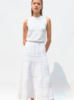robe longue maille croquet