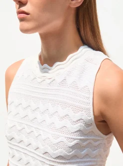 robe longue maille croquet