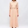 robe longue maille origami