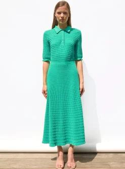 robe longue maille origami