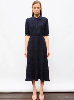 robe longue maille origami