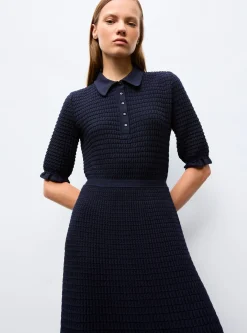 robe longue maille origami