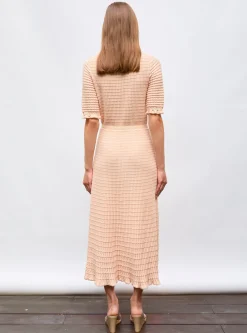 robe longue maille origami