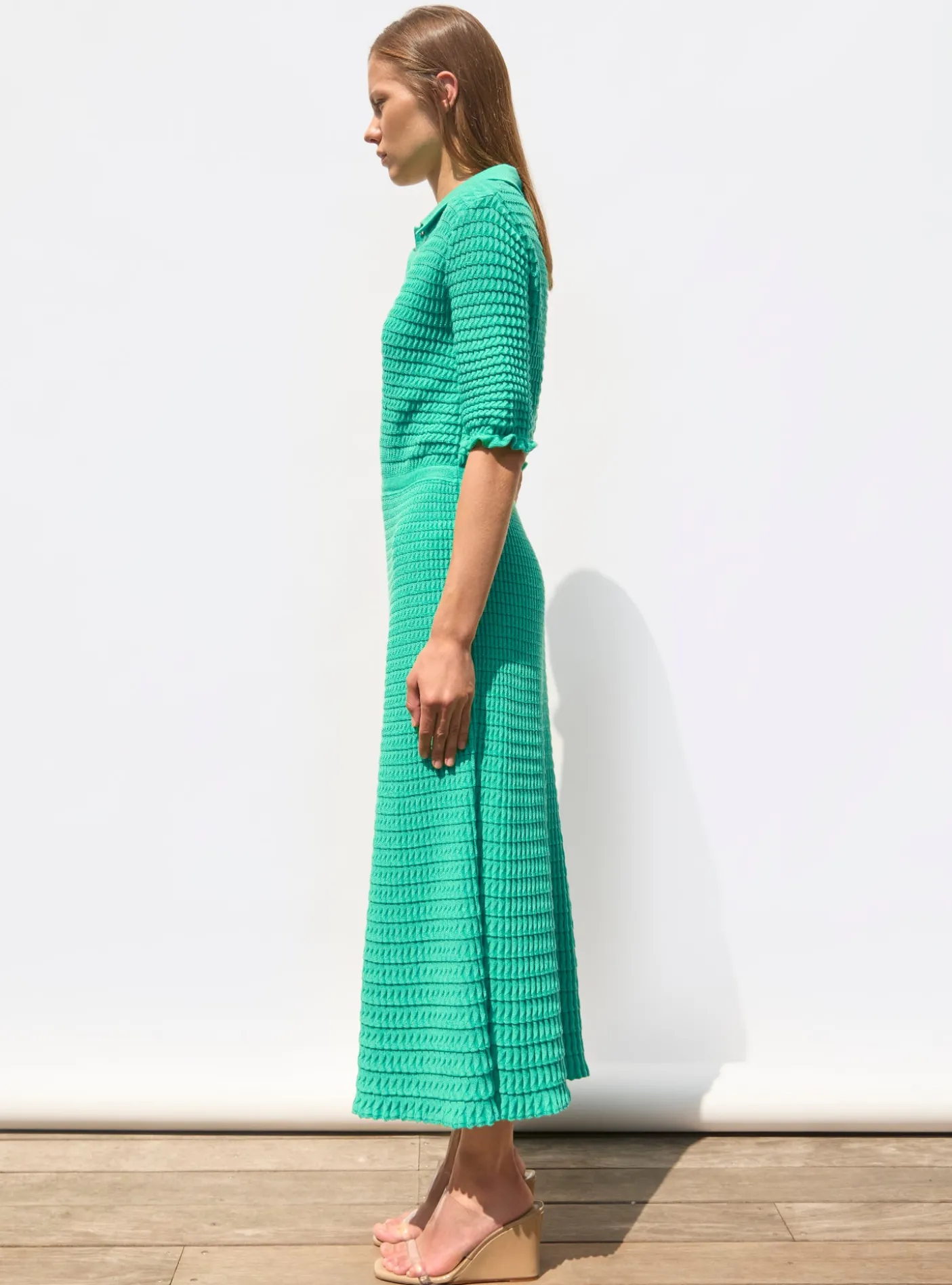 robe longue maille origami