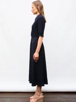 robe longue maille origami