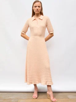 robe longue maille origami