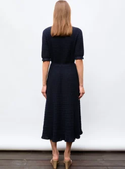 robe longue maille origami