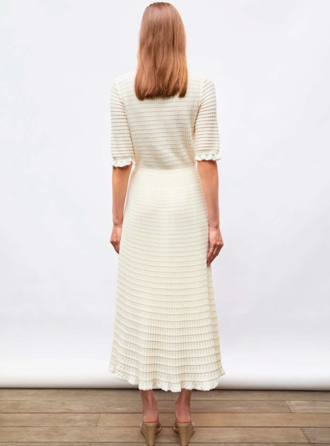 robe longue maille origami