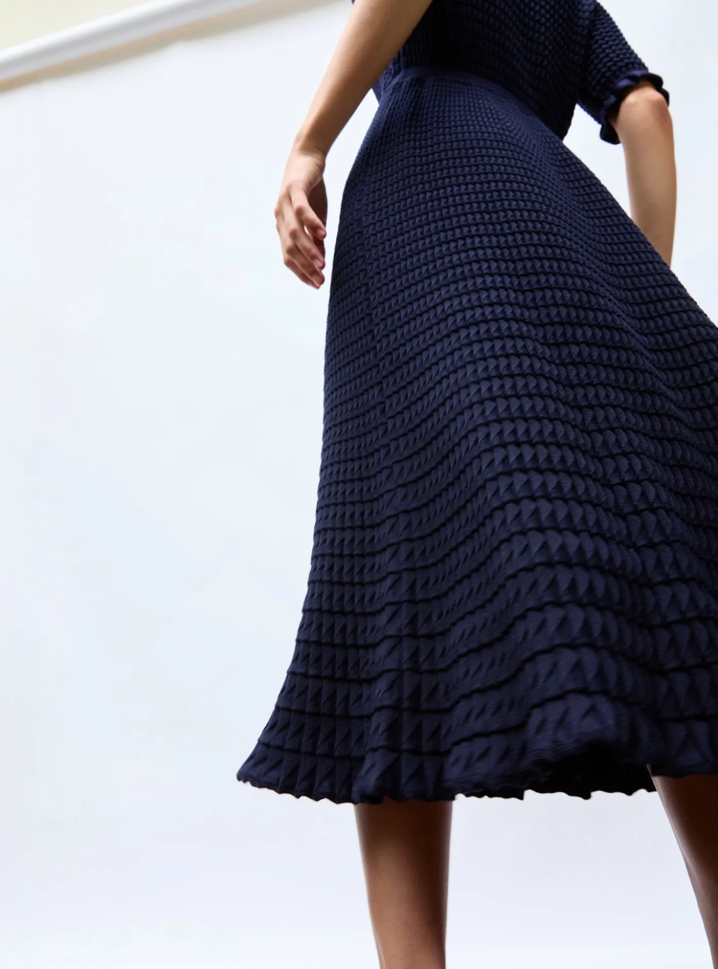 robe longue maille origami