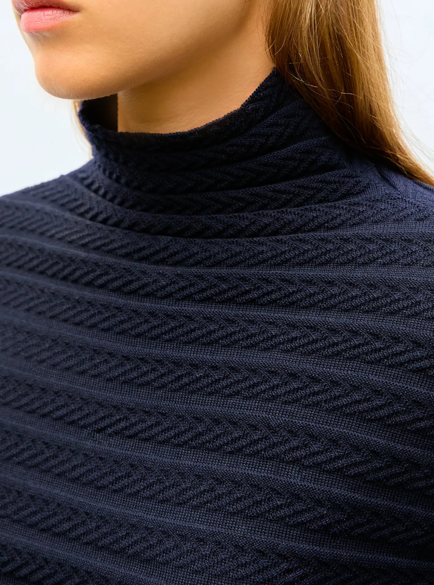 robe longue maille plissée