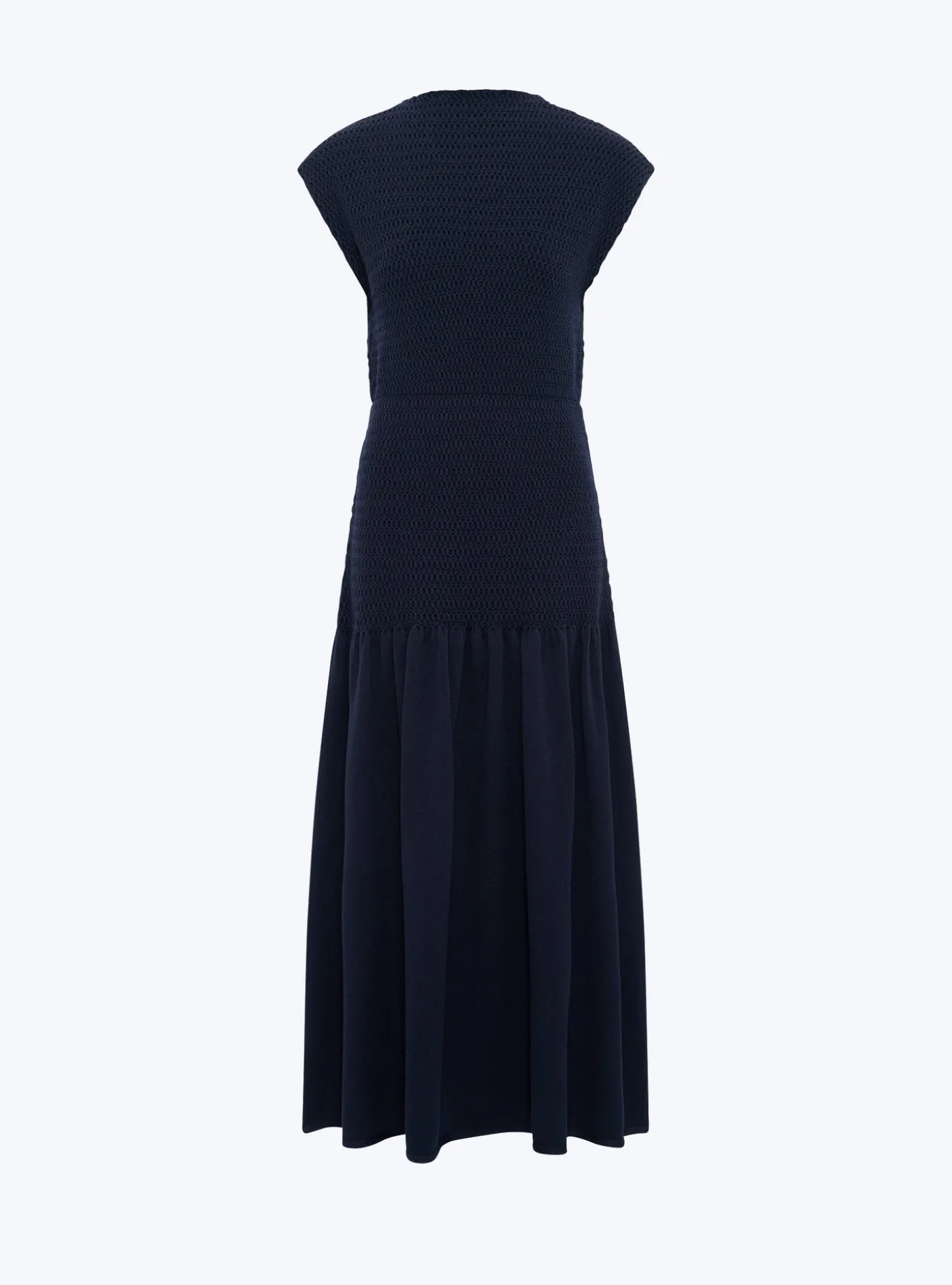 robe longue maille smockée