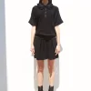 short en maille à plis