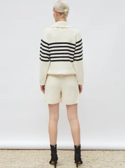 short en maille à plis