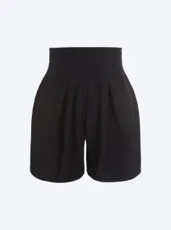 short en maille à plis