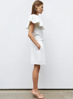 short en maille mini côte piquée