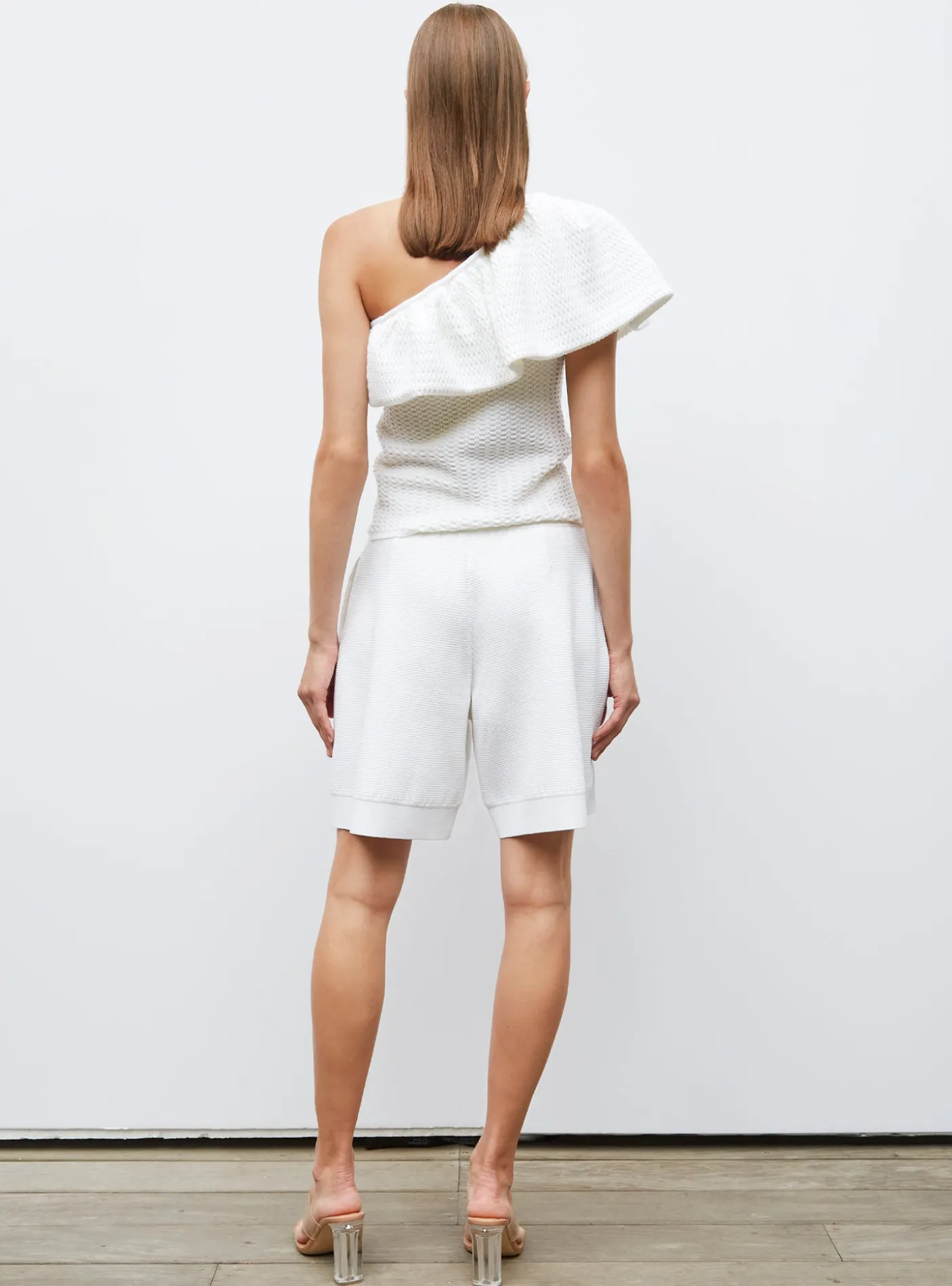 short en maille mini côte piquée