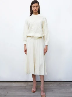 sweater en maille entrelacée