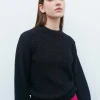 sweater en maille entrelacée