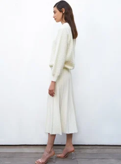 sweater en maille entrelacée