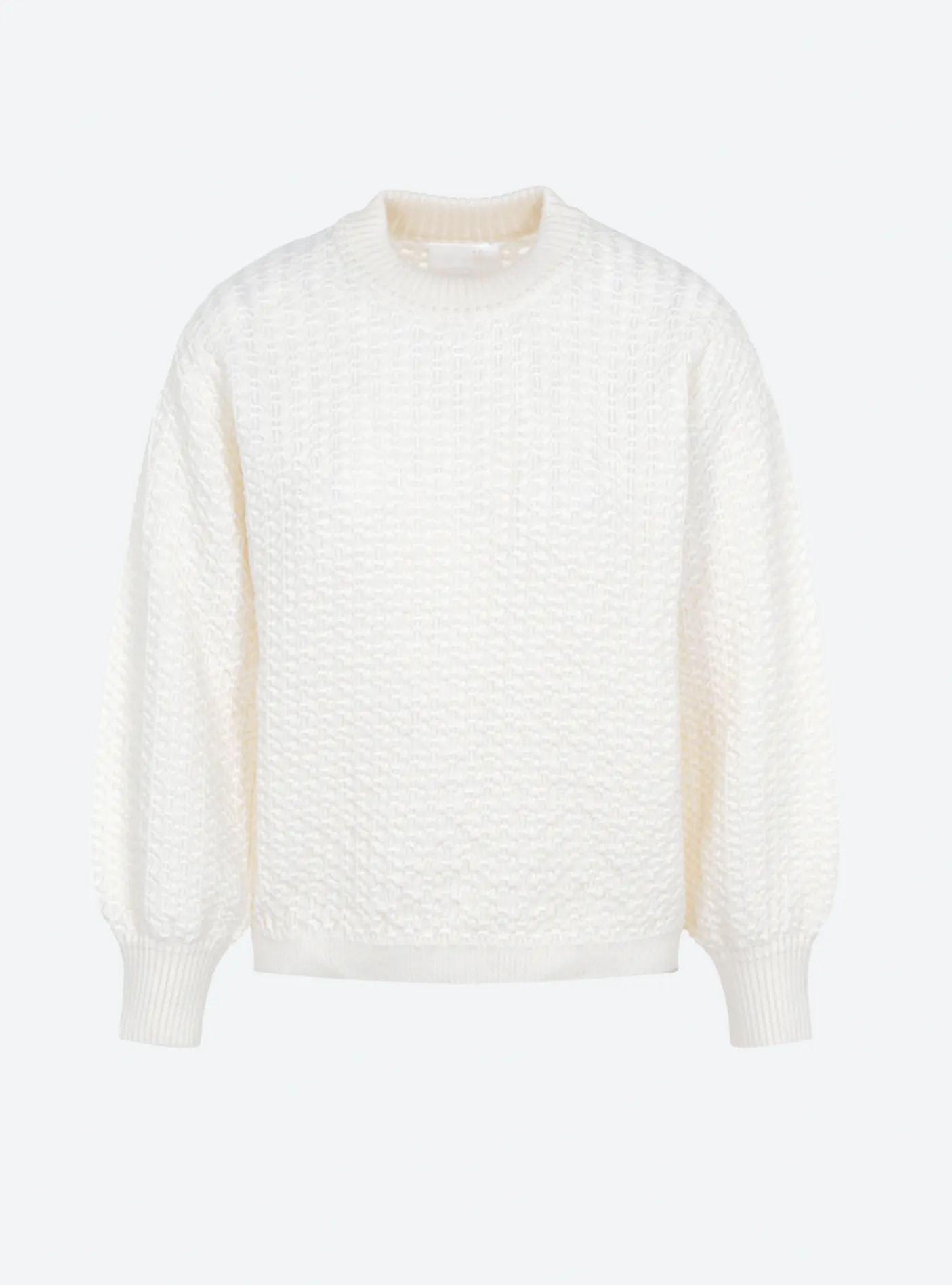 sweater en maille entrelacée