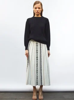 sweater en maille torsade