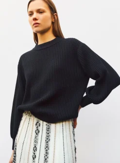 sweater en maille torsade