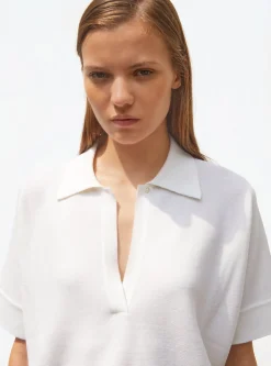 top ample à col polo