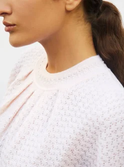 top ample en maille pointelle