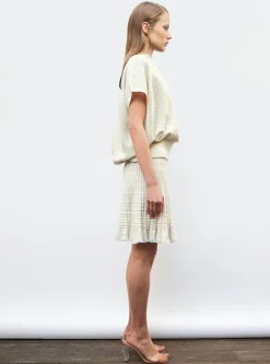 top ample en maille pointelle