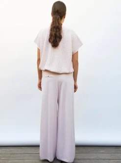 top ample en maille pointelle