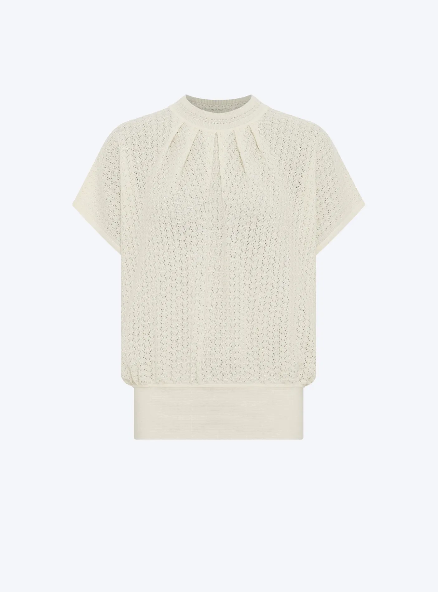 top ample en maille pointelle