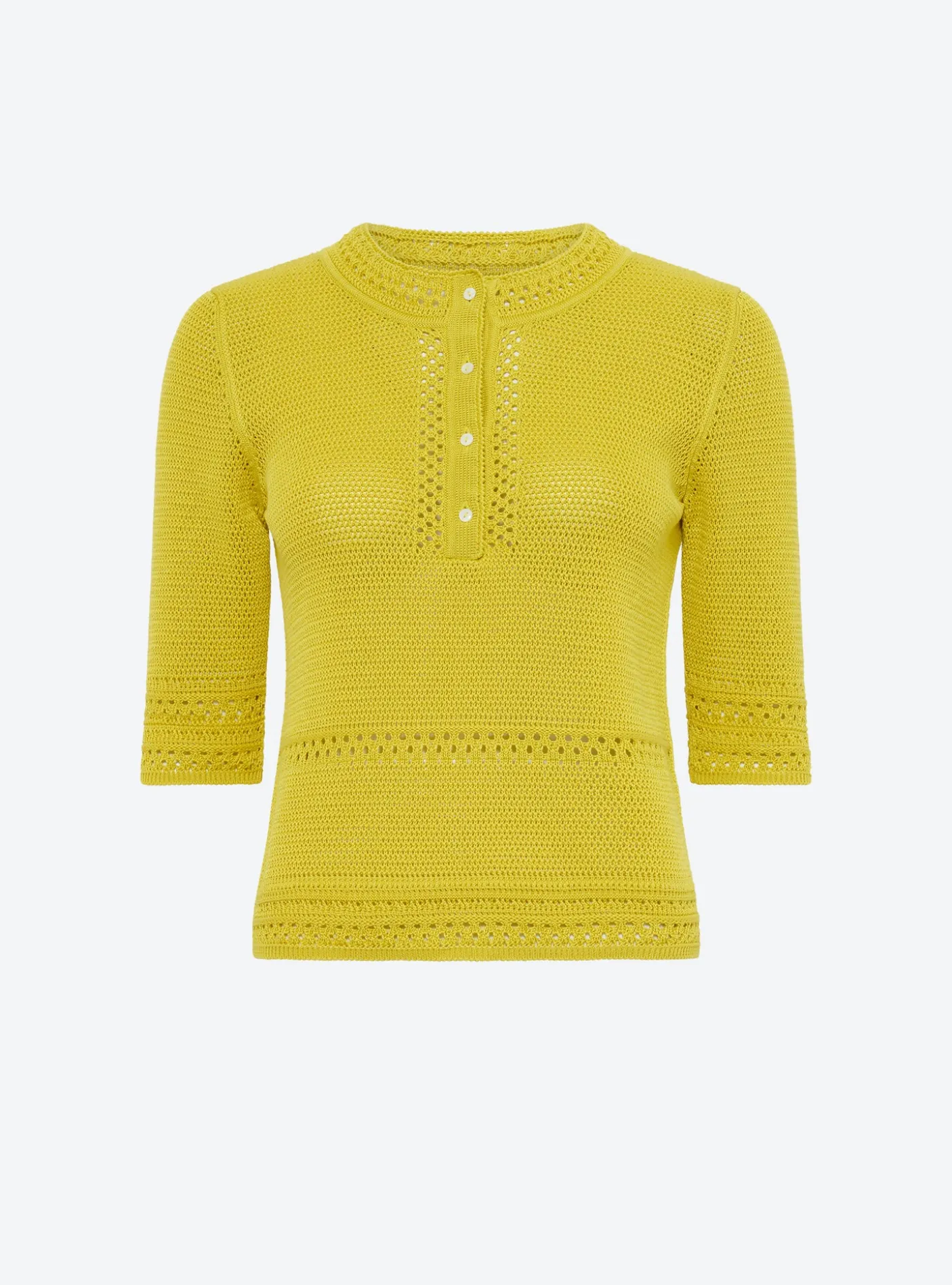 top délicat maille crochet