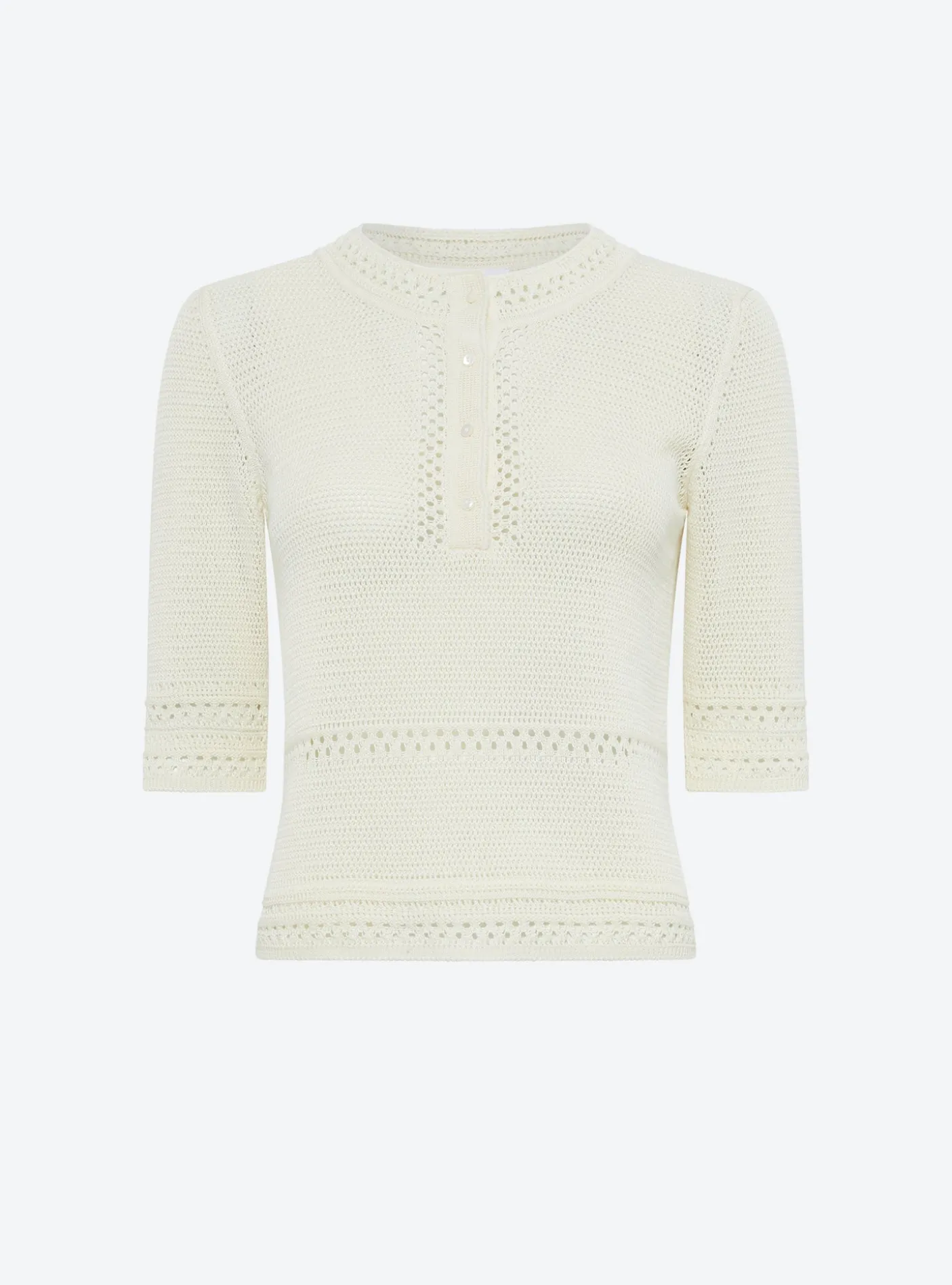 top délicat maille crochet