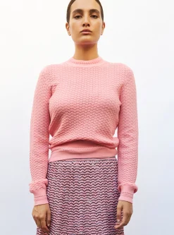 top droit en maille pointelle
