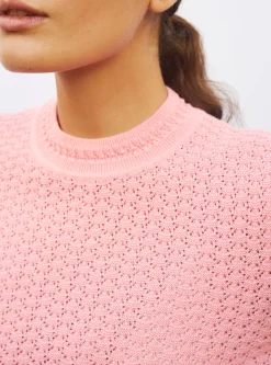 top droit en maille pointelle