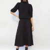 top en maille col enveloppant